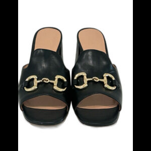 Ola Mules Sandals Women's Size 9 Color Black Anna Slip-ons Comfort Heels LNWOT